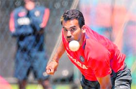 Zaheer Khan (pic), who misssed the second Test in Trent Bridge because of injury, has been diagnosed with a recurrent right hamstring strain and a right ankle impingement