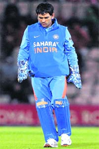 This is a totally unusual space for MS Dhoni (pic) who has never seen the face of defeat as closely as he has this English summer