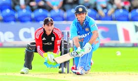 Rahul Dravid played his final ODI in Cardiff on Friday