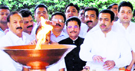 Congress� Punjab affairs in-charge Gulchain Singh Charak pays tributes to Mahatma Gandhi on the occasion of Gandhi Jayanti at the Jallianwala Bagh in Amritsar on Sunday.