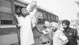 Bholath MLA Sukhpal Singh Khaira in police custody. 