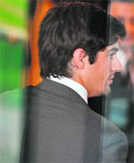 England captain Alastair Cook arrives at Kakatiya Hotel in Hyderabad on Tuesday. The England Cricket team is scheduled to play its first ODI on October 14