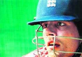 Cookng a strategy: England�s ODI captain Alastair Cook looks on during a training session in Hyderabad on Thursday