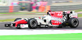 Indian driver Narain Karthikeyan (Above) is sponsored by brands like Tata and Hero. Also Amul sponsored team Sauber for the Indian Grand Prix.