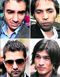 File photos of Salman Butt, Mohd Asif, Mazhar Majeed and Mohd Amir