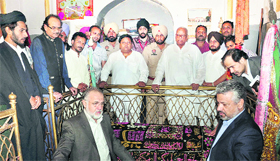 Iran Deputy Vice-President Mohd Ali Abadi at Panj Peer Dargah, Samana, on Tuesday.