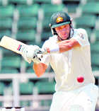 Australia's Shane Watson bats on the second day in Johannesburg on Friday. � AFP