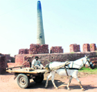 A brick-kiln in Rajpura.