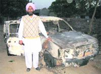 Ratinder Singh with his SUV