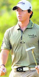 Luke Donald leads Rory McIlroy (pic) by more than