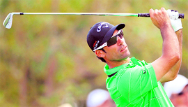 Alvaro Quiros of Spain plays a shot during the final round of the European Tour's Dubai World Championship in the Dubai on Sunday.