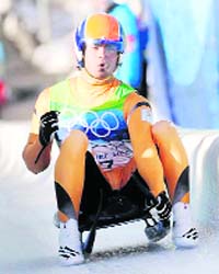 File photo of India�s Shiva Keshavan who won the luge title in the Asia Cup with a new continental speed record in Nagano, Japan on Sunday