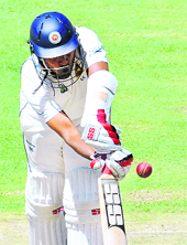 Sri Lanka's Thilan Samaraweera plays a shot during the third Test in Cape Town on Friday.