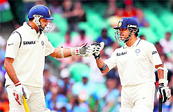 VVS Laxman (L), Sachin Tendulkar (R) and Rahul Dravid have been the core of India�s famed middle order for about two decades