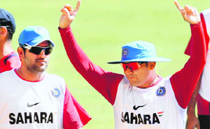 Skipper MS Dhoni (left) has reiterated that there is no communication gap within the team. 
