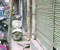 Closed jewellery shops in Ludhiana. 