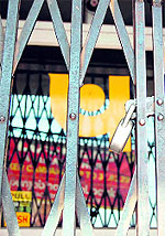 Closed shutter of a bank in Amritsar