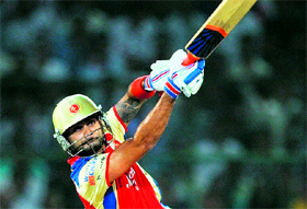 Virat Kohli's (in pic) dismal form will be the only concern for RCB skipper Daniel Vettori.