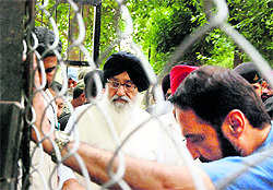 Chief Minister Parkash Singh Badal at the deer park in Bathinda on Friday