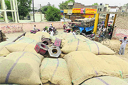 The weights that were hidden to make up for wheat shortage
