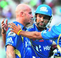 Mumbai Indians will be heartened by the performance of Rohit Sharma (R), their leading run-getter this season with 407 from 14 games.