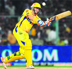 Mike Hussey at the top of the order has made a big difference to the fortunes of Chennai Super Kings