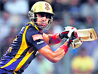 Kolkata Knight Riders have a power-packed batting line-up boasting of Gambhir, Brendon McCullum, Jacques Kallis and Manoj Tiwary (in pic) in the top half