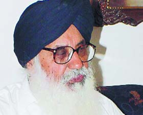 Chief Minister Parkash Singh Badal