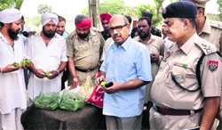 DGP (Prisons) Shashi Kant in Ludhiana. Tribune photo: Himanshu Mahajan