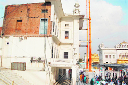 The site of the Operation Bluestar Memorial in Amritsar. 