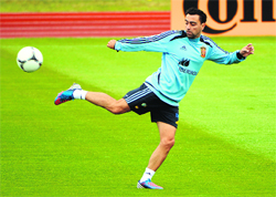 Xavi Hernandez was the player of the tournament at Euro 08, when Spain lifted the trophy