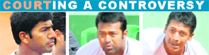From Left: Rohan Bopanna, Leander Paes and Mahesh Bhupathi