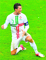 Ronaldo is the joint-highest scorer at the European Championships and will look to continue his form against Spain.