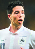 France�s midfielder Samir Nasri.