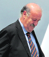 Spanish coach Vicente del Bosque lands in Kiev on Thursday. � AFP