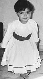 Saina as a one-year-old