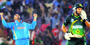 A file photo of the India-Pakistan 2011 World Cup semifinal.