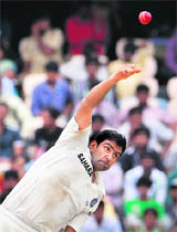 R Ashwin was the pick of the bowlers for India in the first Test match at Hyderabad. 