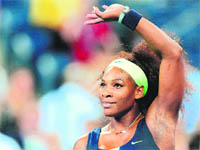 Serena Williams beat American Coco Vandeweghe 6-1 6-1 on Wednesday. 