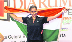 Saina will get a ride in IAF�s Kiran Mk II trainer at officers' training academy in Dindigul next week.