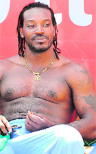 No matter what happens, Chris Gayle stays cool.