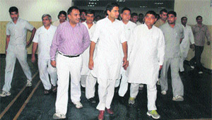 Rohtak MP Deepender Hooda reviews progress work at AIIMS-II at Bhadsha village