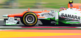Hulkenberg bagged 4 points at the home stretch.