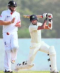 Haryana�s Rahul Dewan hit a majestic century against England XI in Ahmedabad on Saturday