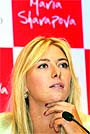 Maria Sharapova in New Delhi on Sunday