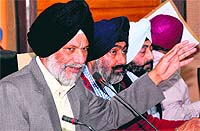 Rural Development and Panchayats Minister Surjit Singh Rakhra in Mohali