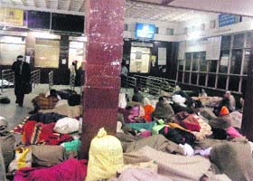 Schoolchildren of Tagore School perform during their annual function in Karnal