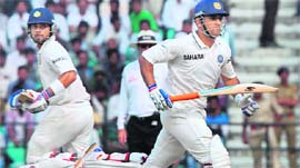 Virat Kohli, skipper MS Dhoni partnership of 198 runs brought India back on track on Day 3 of the fourth Test on Saturday.