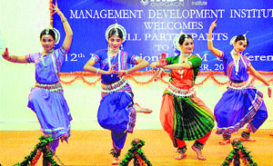 Dancers perform at the inauguration of the 12th International Human Resource Management Conference at MDI in Gurgaon recently.