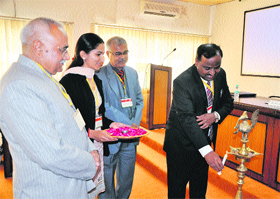 Dhanpat Singh, Financial Commissioner and Principal Secretary, Technical Education, Haryana, inaugurates the 5th Power India Conference at the Deenbandhu Chhotu Ram University of Science and Technology, Murthal, on Wednesday.